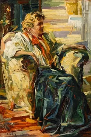 Portrait de la comtesse Élisabeth Greffulhe assise